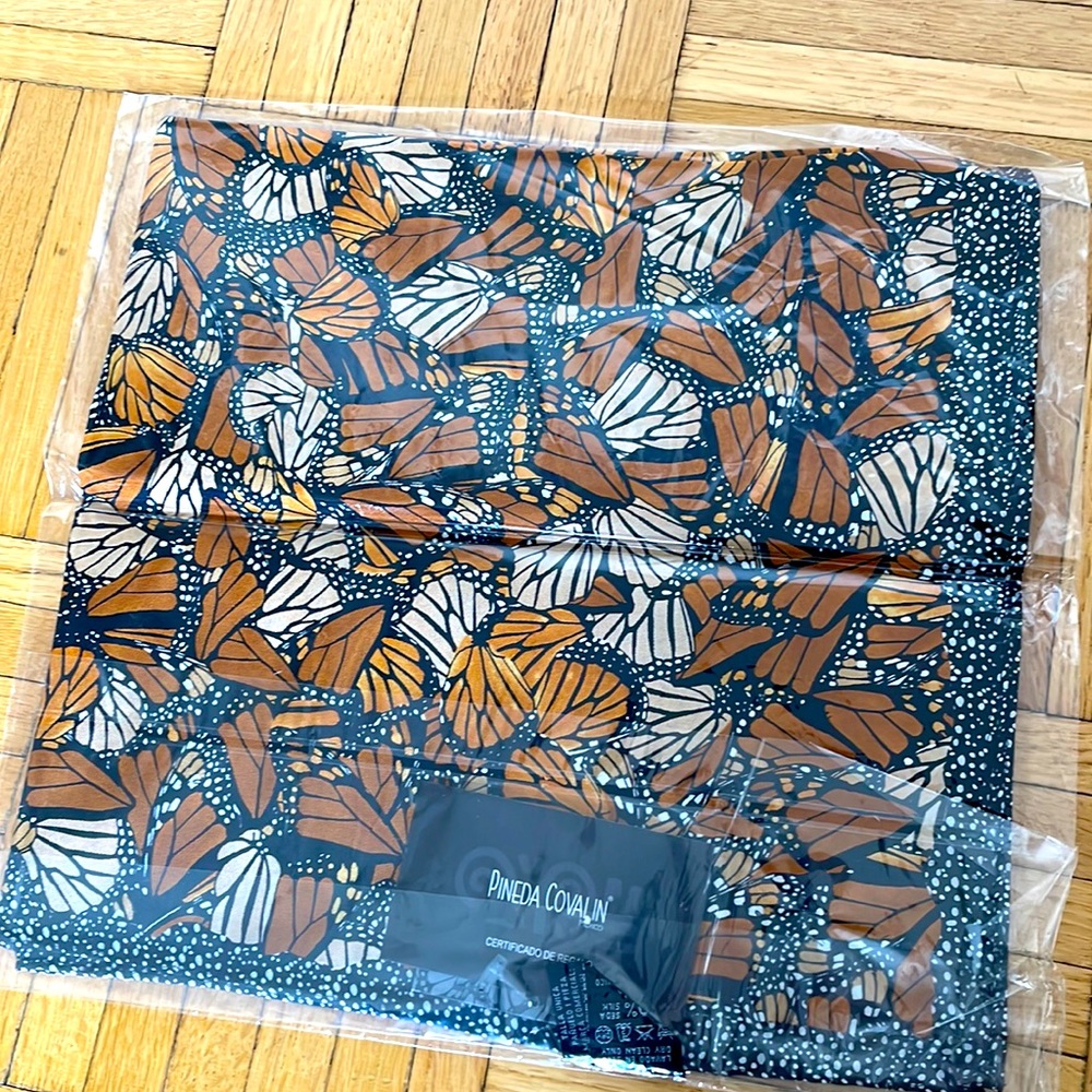 Pineda Covalin monarch butterfly scarf